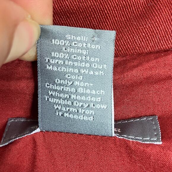 Ann Taylor Twill Peacoat Sz‎ XS Rust Red Cotton Fall Cropped Jacket - Picture 10 of 15